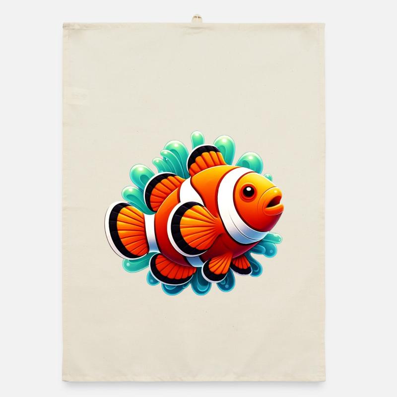 Clownfisch Organic Geschirrtuch