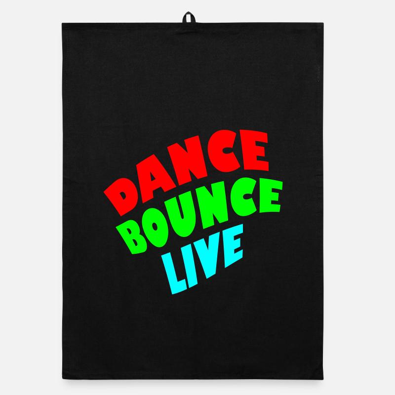 Dance Bounce Live 3-farbig Organic Geschirrtuch