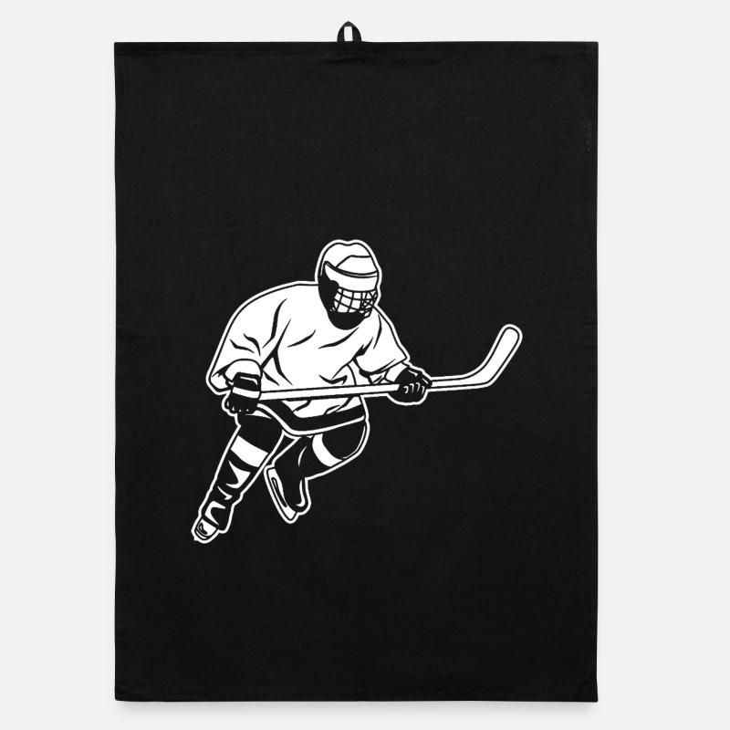 Eishockeyspieler Organic Geschirrtuch