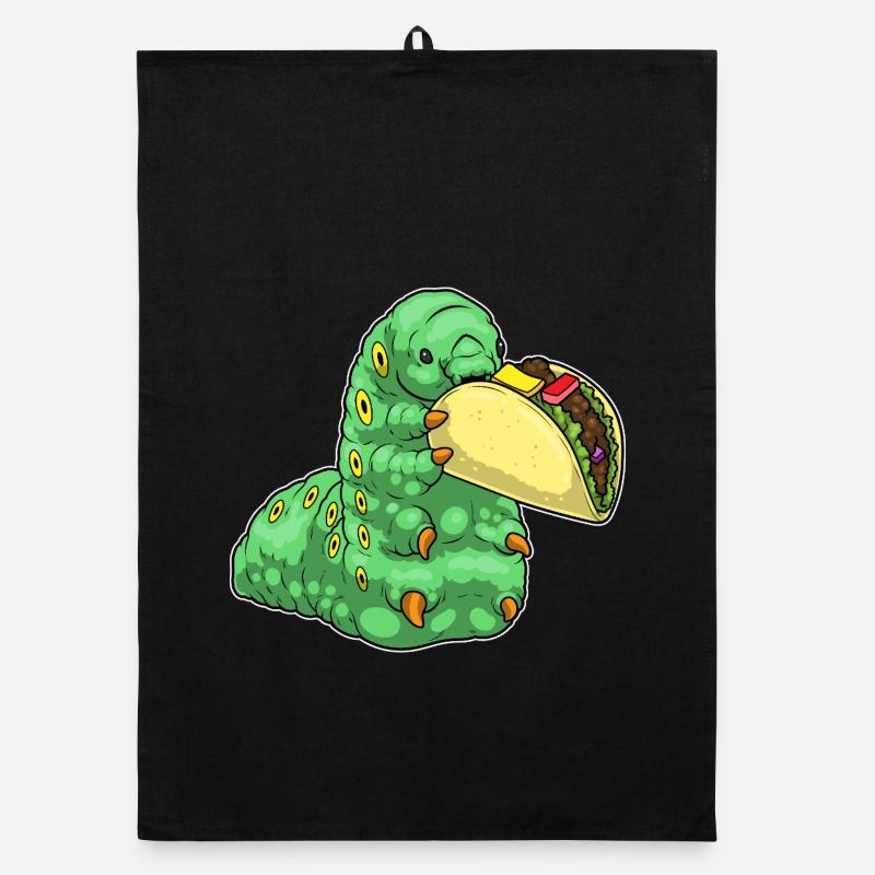 Caterpillar Taco Organic dish towel