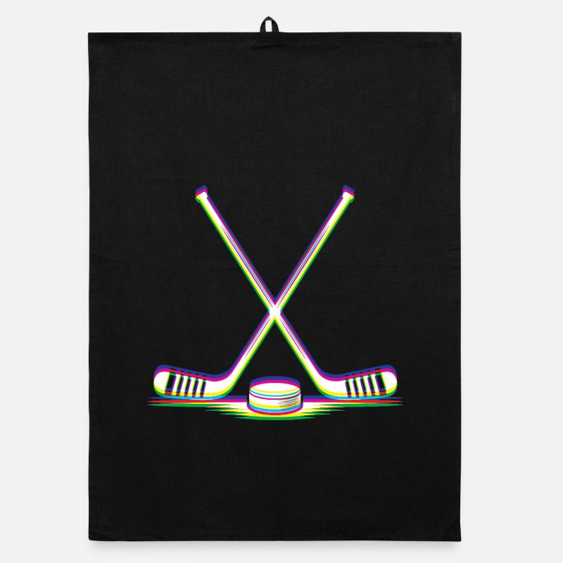 EDM Techno Hockeyschläger Rave Hockey Organic Geschirrtuch