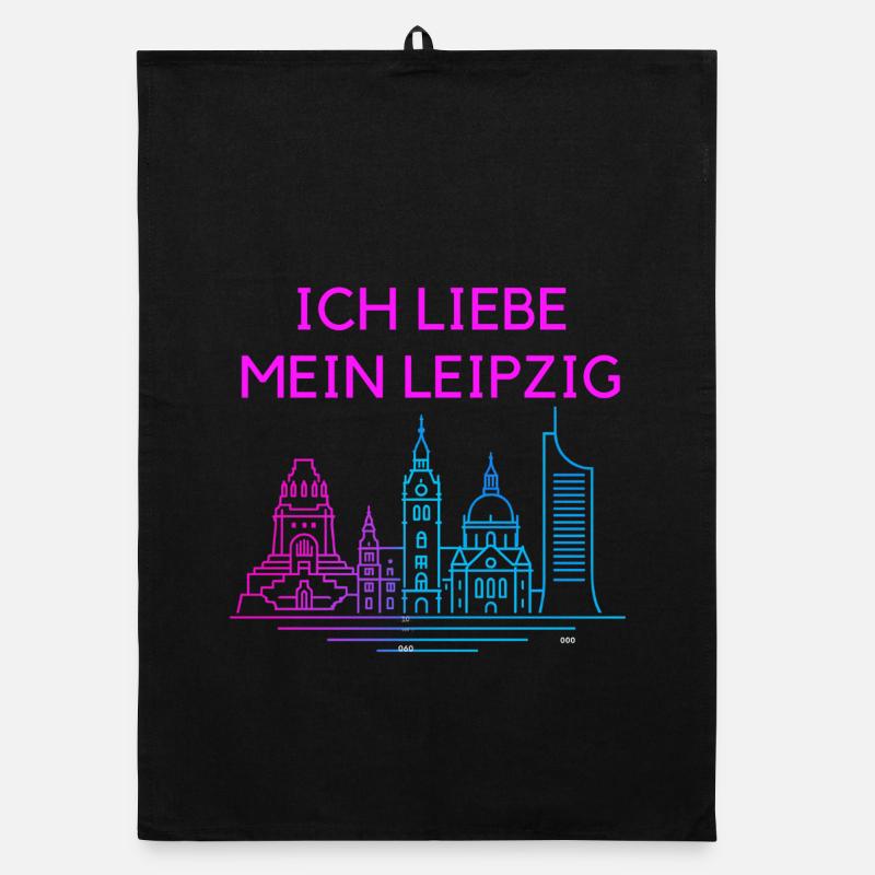 J’adore ma Leipzig Neon Skyline Torchon bio