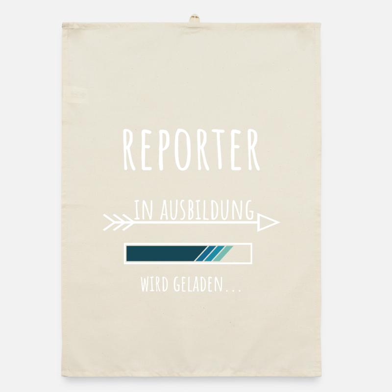 Journalismus Student Beruf Ausbildung Reporter Organic Geschirrtuch