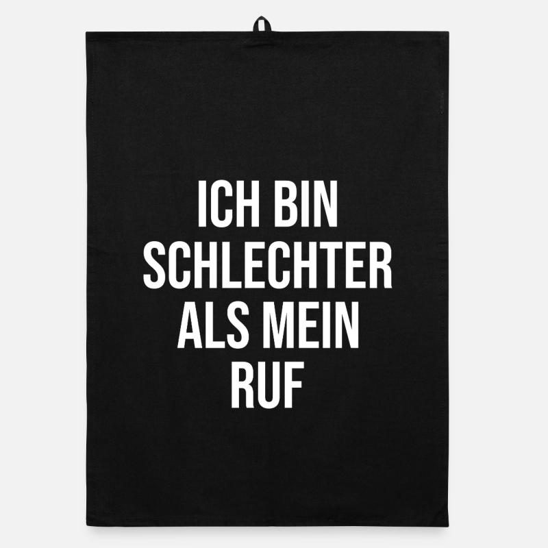 Ich bin schlechter als mein Ruf Organic Geschirrtuch
