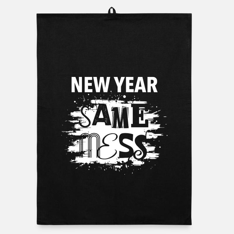 New year, same chaos | New Year's resolutions 2026 Organic dish towel