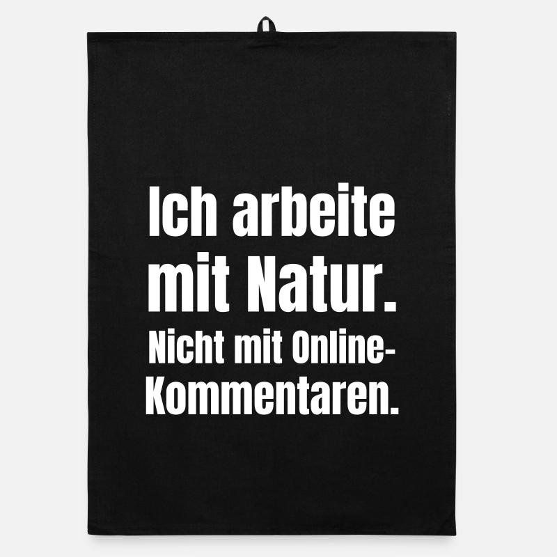 I work with nature, not online comments Organic dish towel