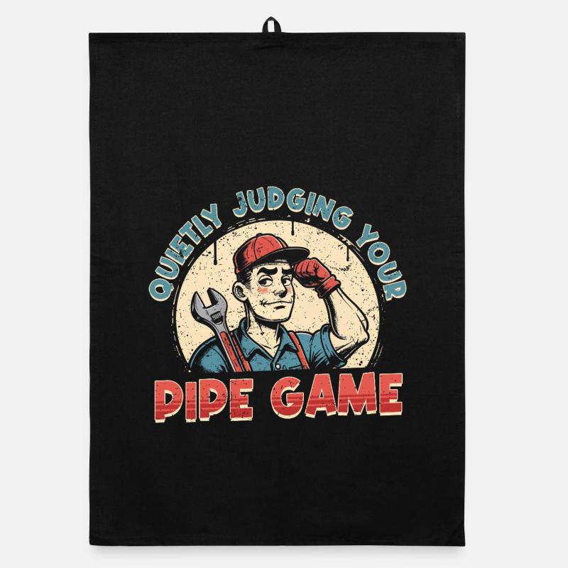 Constructeur de pipelines Pipelayer Jugeant votre jeu de pipe Torchon bio