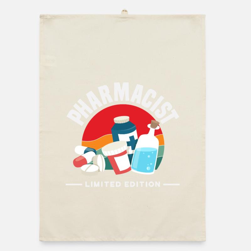 Pharmacist Retro Pharmacy Technician Organic dish towel