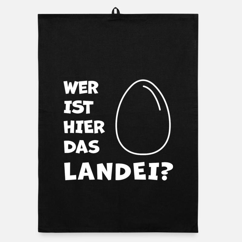 Das Landei - Fans de poulet - Coq - Coq - Bio Torchon bio