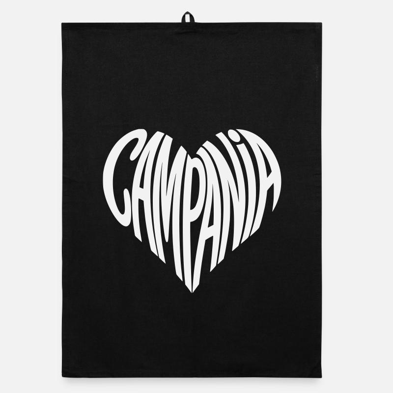 Typographie du cœur de Campanie Torchon bio