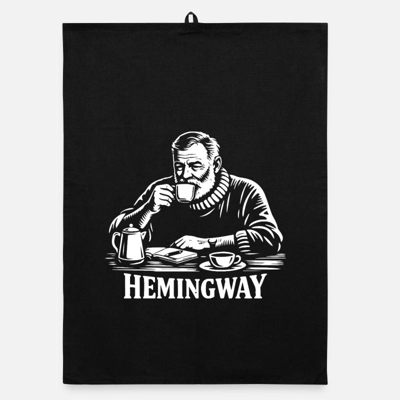 Silhouette du café Hemingway Torchon bio
