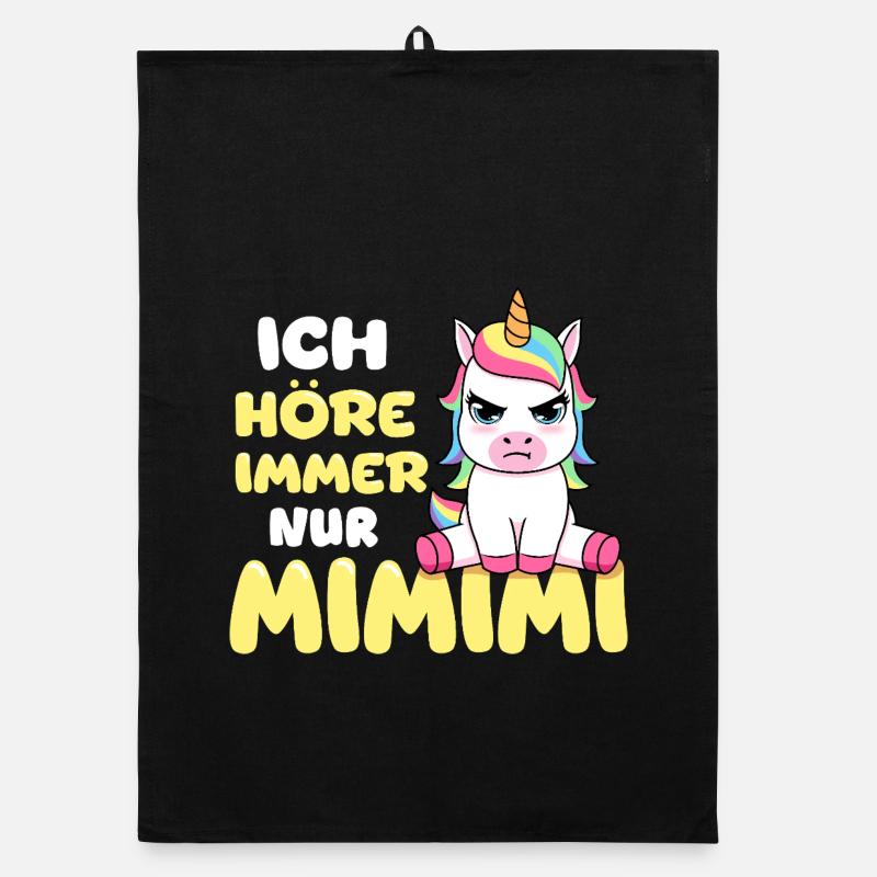 Ich Höre Immer Nur Ein Mimimi Einhorn Organic Geschirrtuch