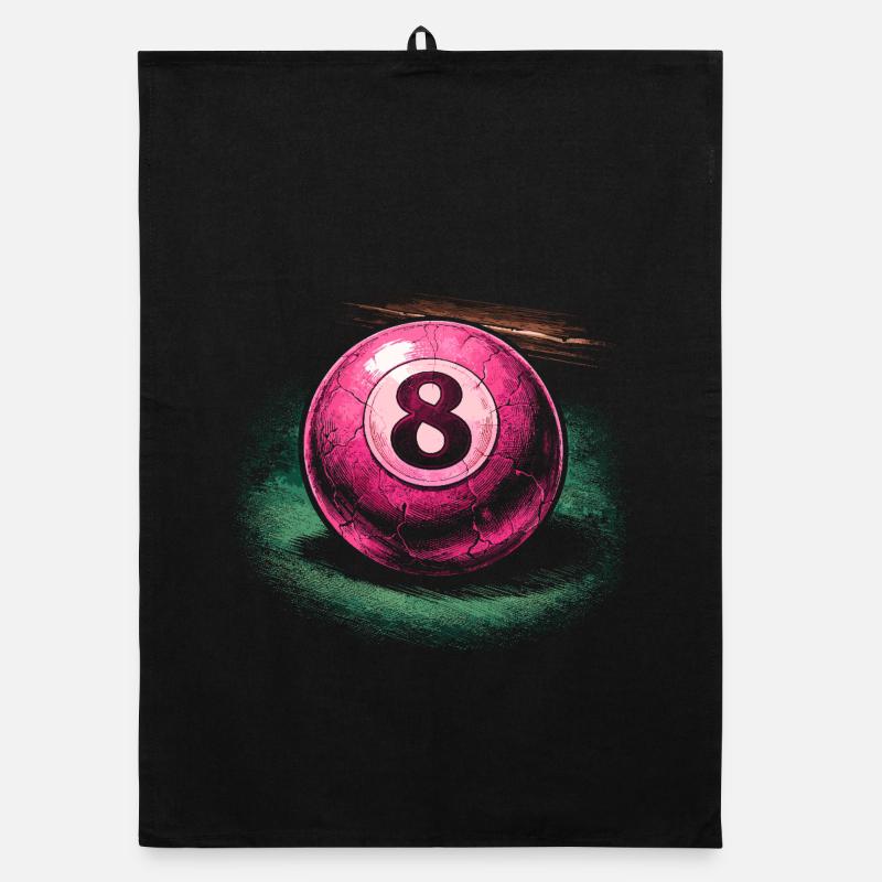 8-Ball Billiards Organic dish towel