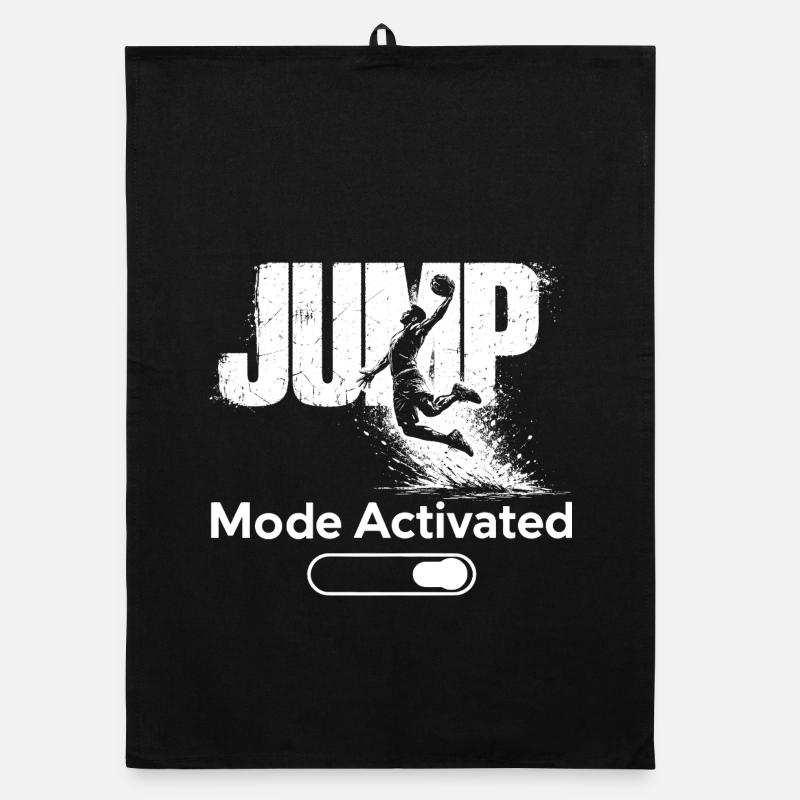 Mode saut, t-shirt activé Basket-dunk Torchon bio