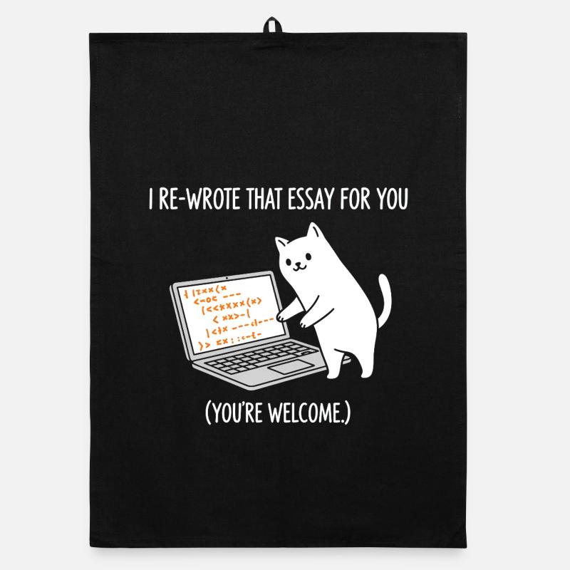 Code cat explique les tâches Torchon bio