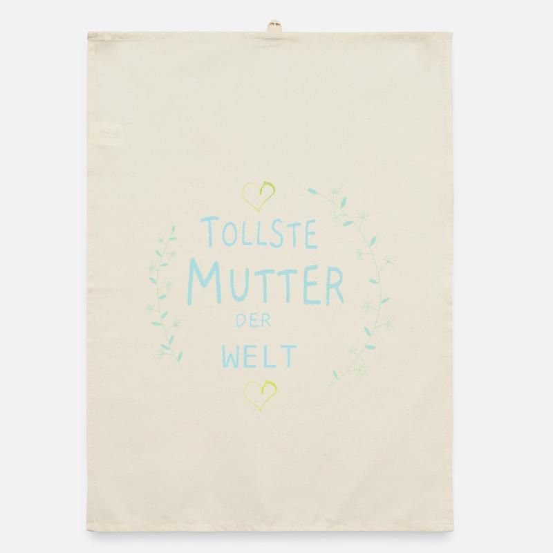 Tollste Mutter der Welt, Muttertag Organic Geschirrtuch
