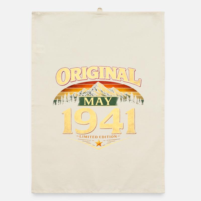 85. Geburtstag Geschenk Original Mai 1941 Organic Geschirrtuch