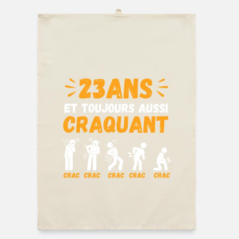 23 years old still as cute humor crack Organic dish towel