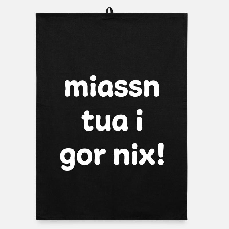 Diction dialectale – Miassn tua i gor nix - Torchon bio - noir