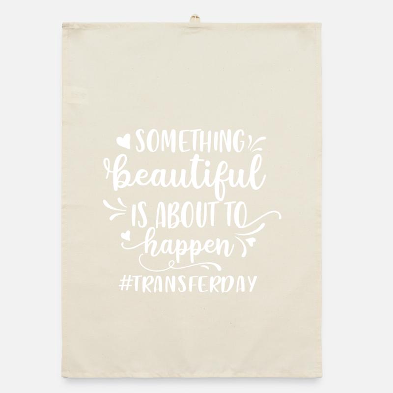Something Beautiful Is About To Happen Organic dish towel