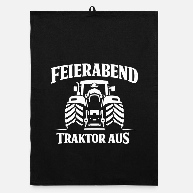Feierabend Traktor Aus Organic Geschirrtuch