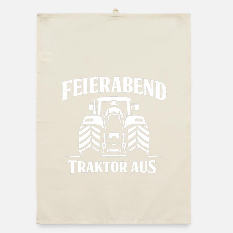Feierabend Traktor Aus Organic Geschirrtuch