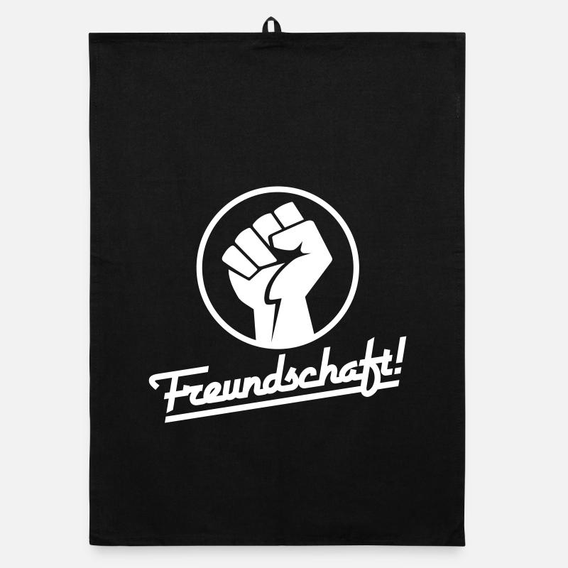 Freundschaft v.2 (Farbe änderbar) Organic Geschirrtuch