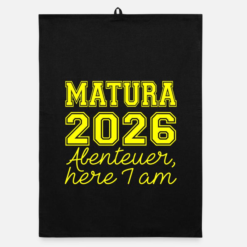 Matura 2026 Spruch Organic Geschirrtuch