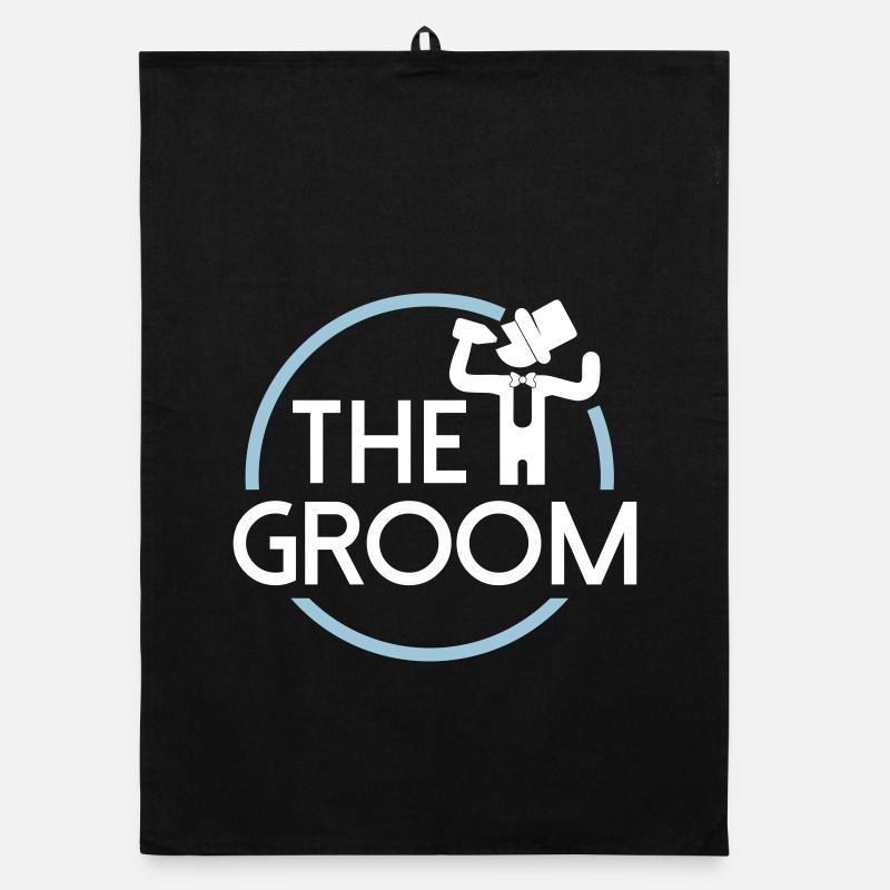 Groom - Organic Geschirrtuch - Schwarz