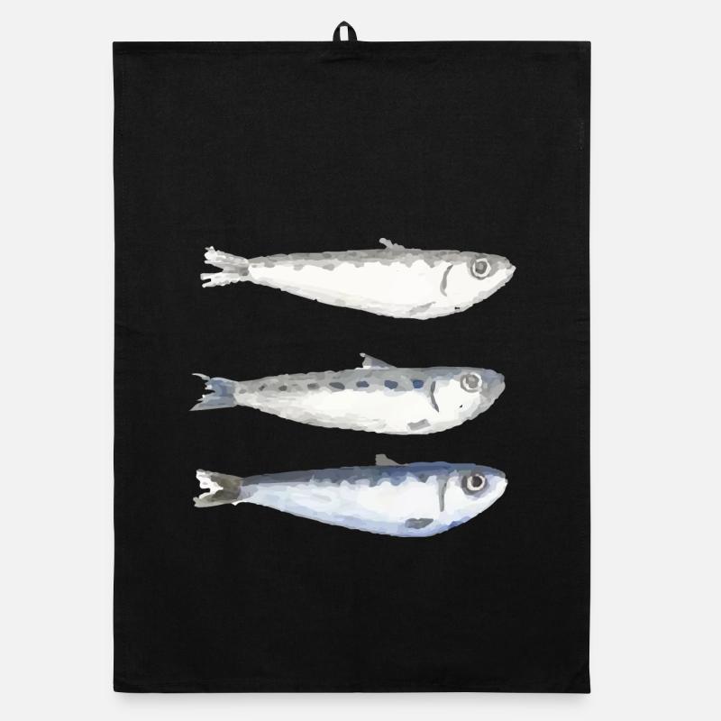 sardine Organic dish towel