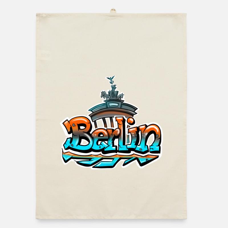 Lettrage Graffiti Berlin Torchon bio