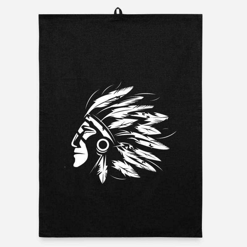 Indian Illustration Symbol Chief Graphic icon Organic dish towel