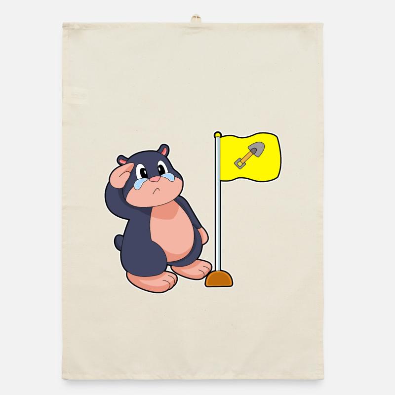 Maulwurf Flagge Organic Geschirrtuch