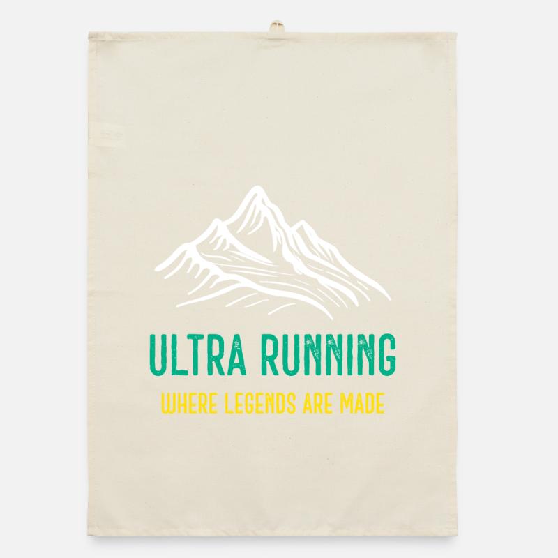 Ultra Running - Where Legends Are Made Organic dish towel