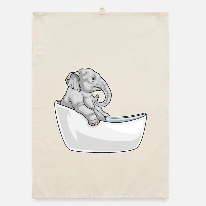Baignoire de bain éléphant Torchon bio