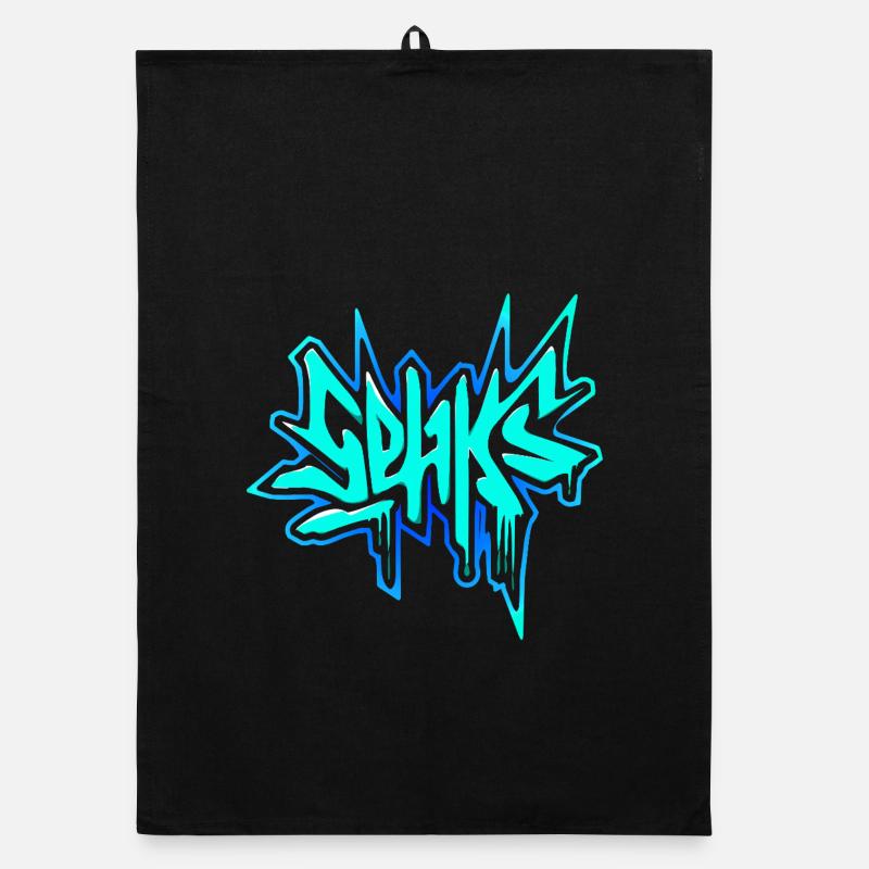 Sehks blue Organic dish towel