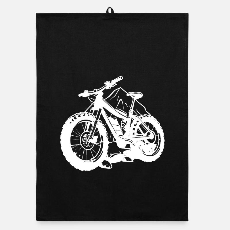 Cycliste drôle Torchon bio
