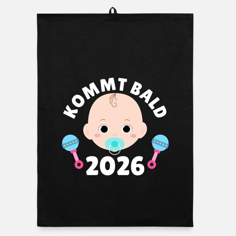 Expectant mother COMING SOON 2026 Funny Organic dish towel