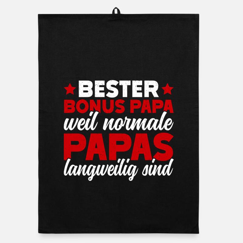 Bester Bonus Papa Normale Papas Langweilig Sind Organic Geschirrtuch