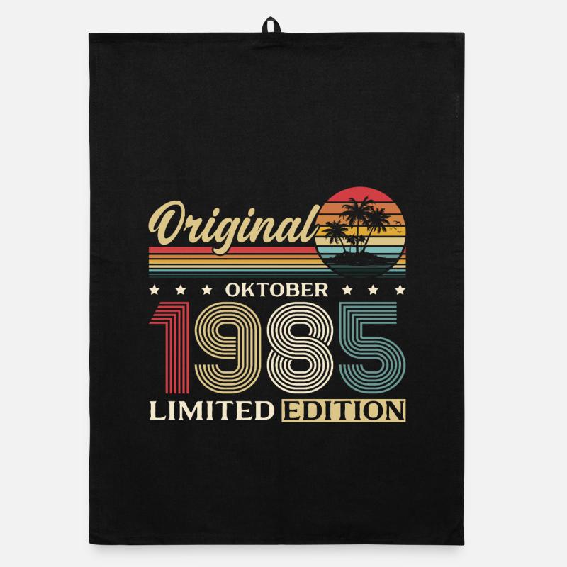 40ème Anniversaire Original Octobre Millésime 1985 Torchon bio