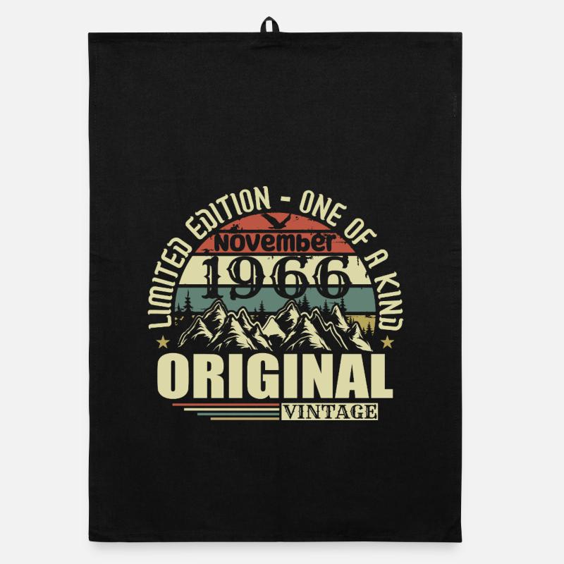 Geburtstag November 1966 Organic Geschirrtuch