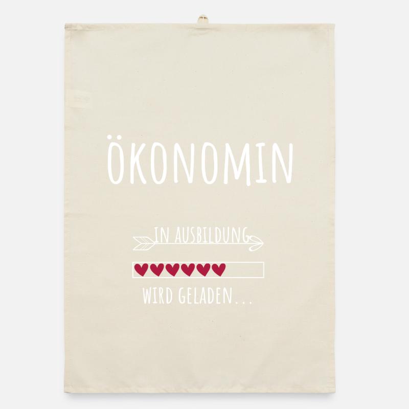 Volkswirtschaft Studentin Beruf Ökonomin Organic Geschirrtuch