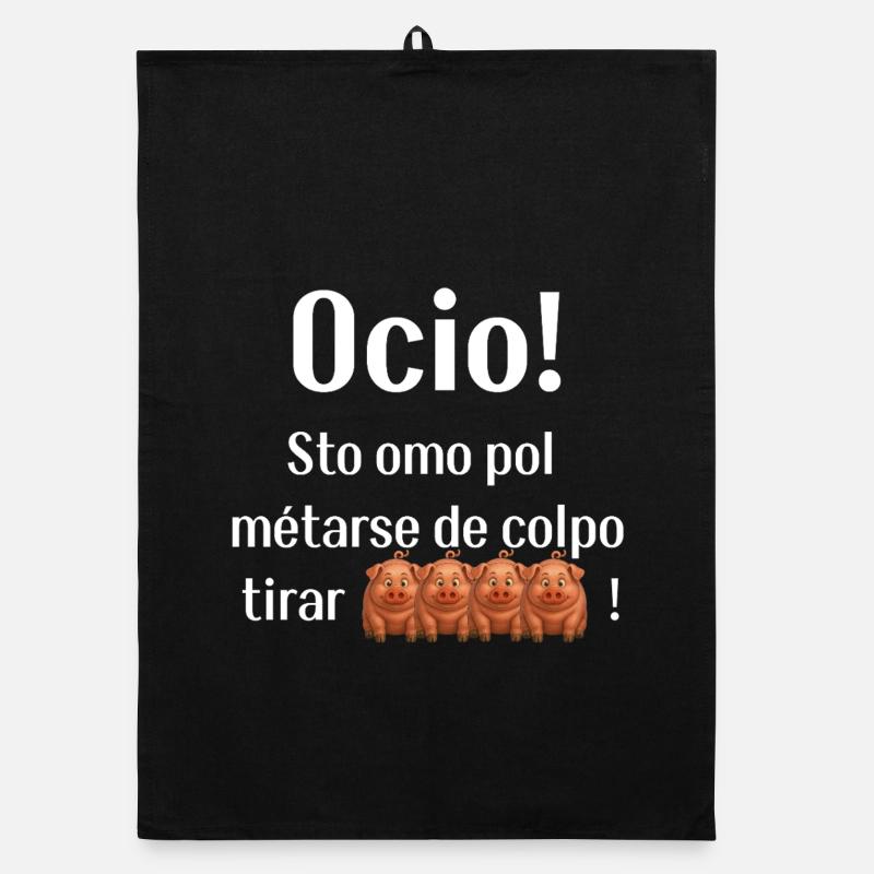 Funny typical Venetian phrase Organic dish towel