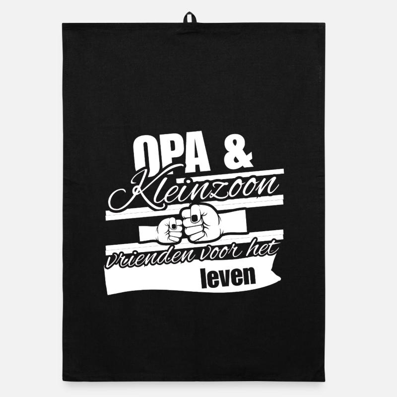 Opa & Enkel – Freunde fürs Leben Organic Geschirrtuch