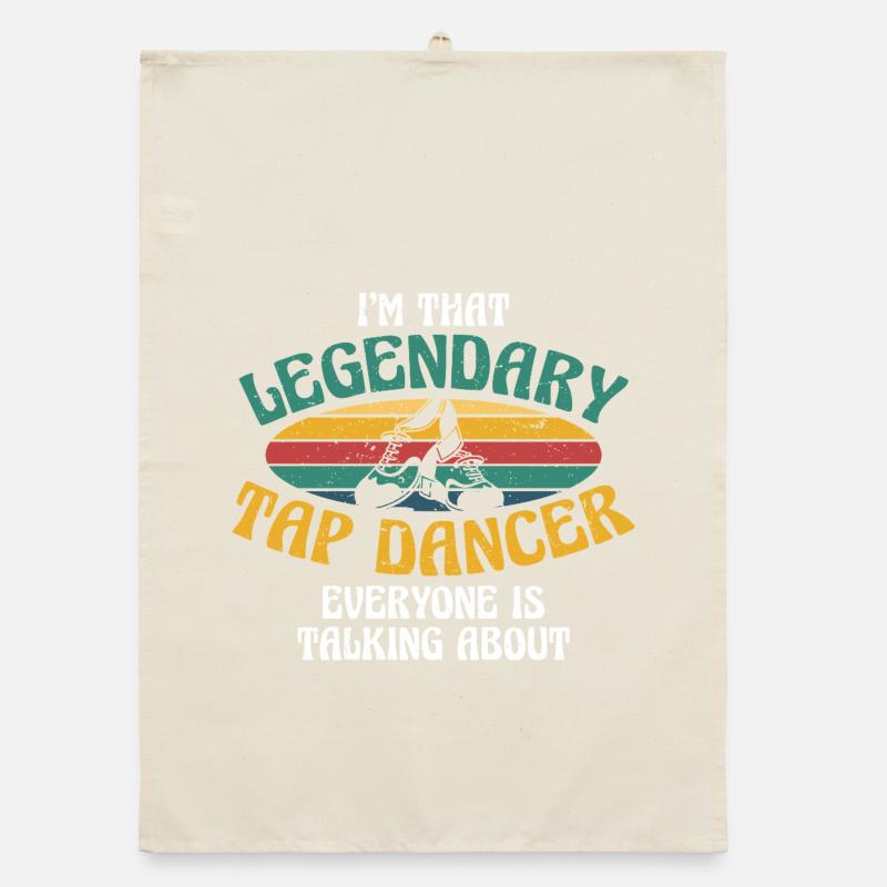 Stepptanz Stepptänzer Legendary Tap Dancer Organic Geschirrtuch