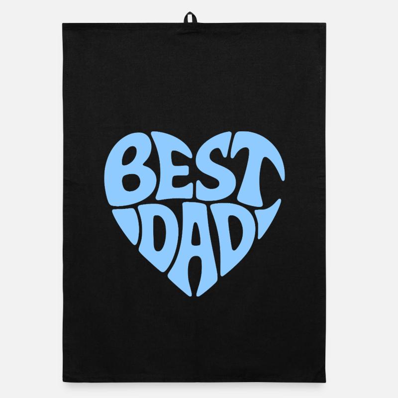 Best Dad Herzdesign Organic Geschirrtuch