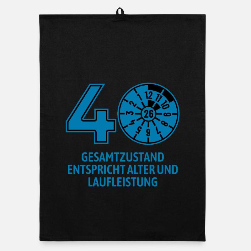 HU janvier 2026 - 40 ans - cadeau d’anniversaire Torchon bio