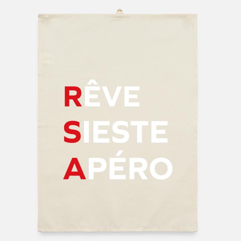 Träume Nickerchen Aperitif rsa Organic Geschirrtuch