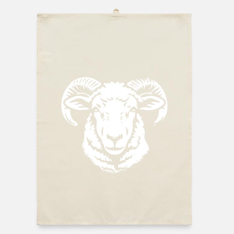 Ram Head Ram Ram Ram Ram Ram Grunge Vector Organic dish towel