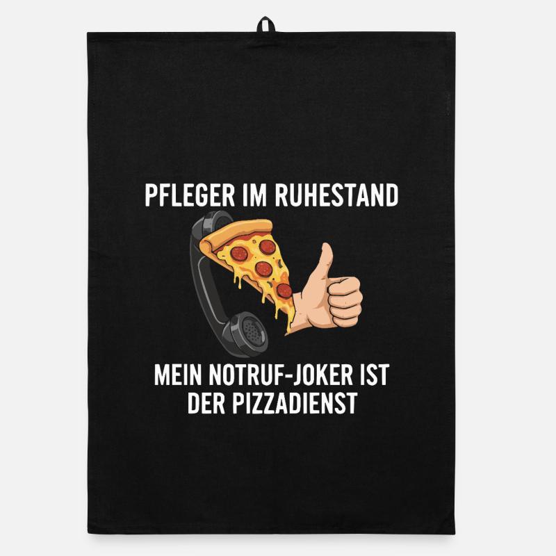 Rentner Notruf Pizzadienst Organic Geschirrtuch